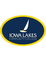Oval Iowa Lakes Decal