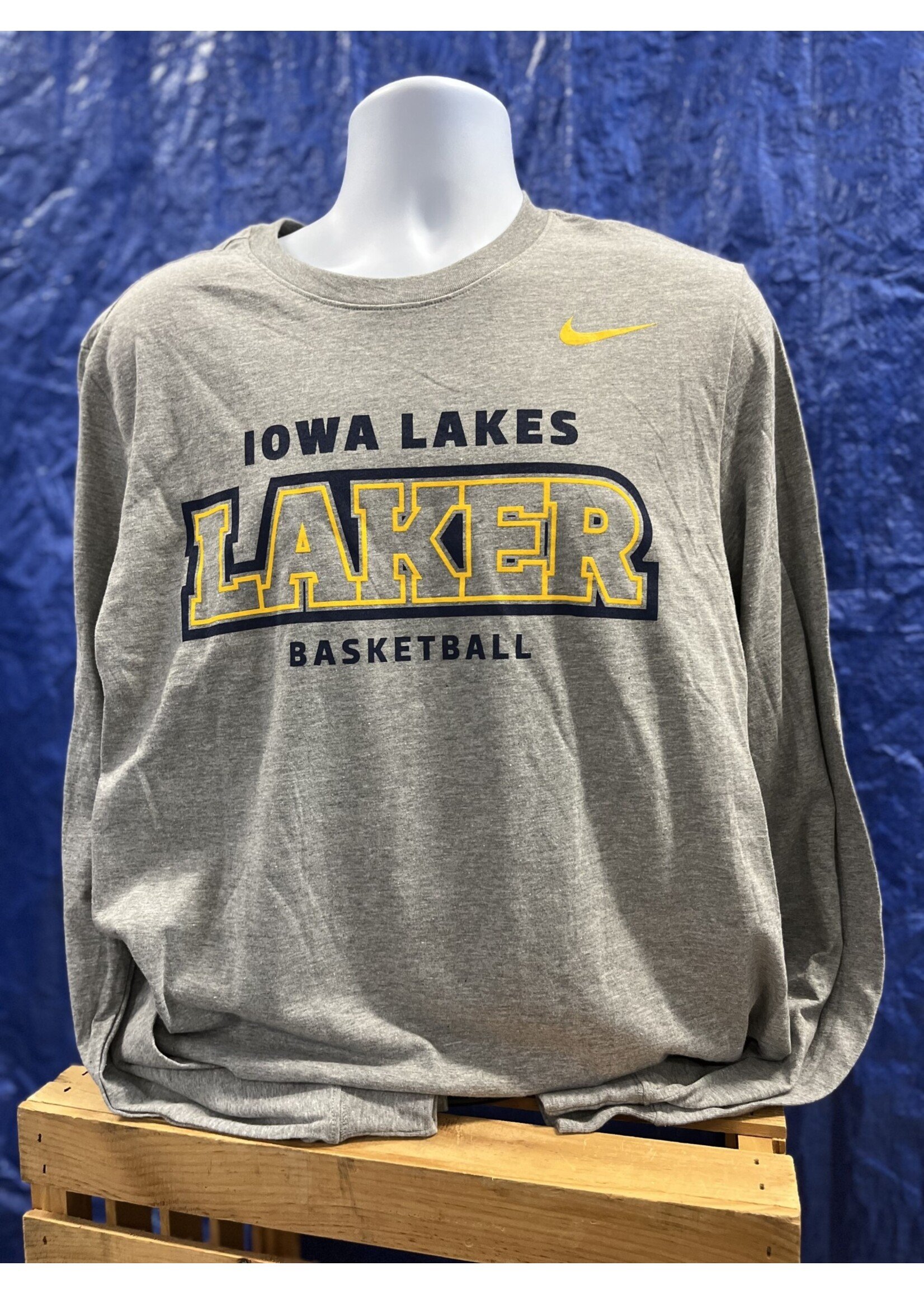 Nike Basketball LAKER LS Tee Grey - Medium