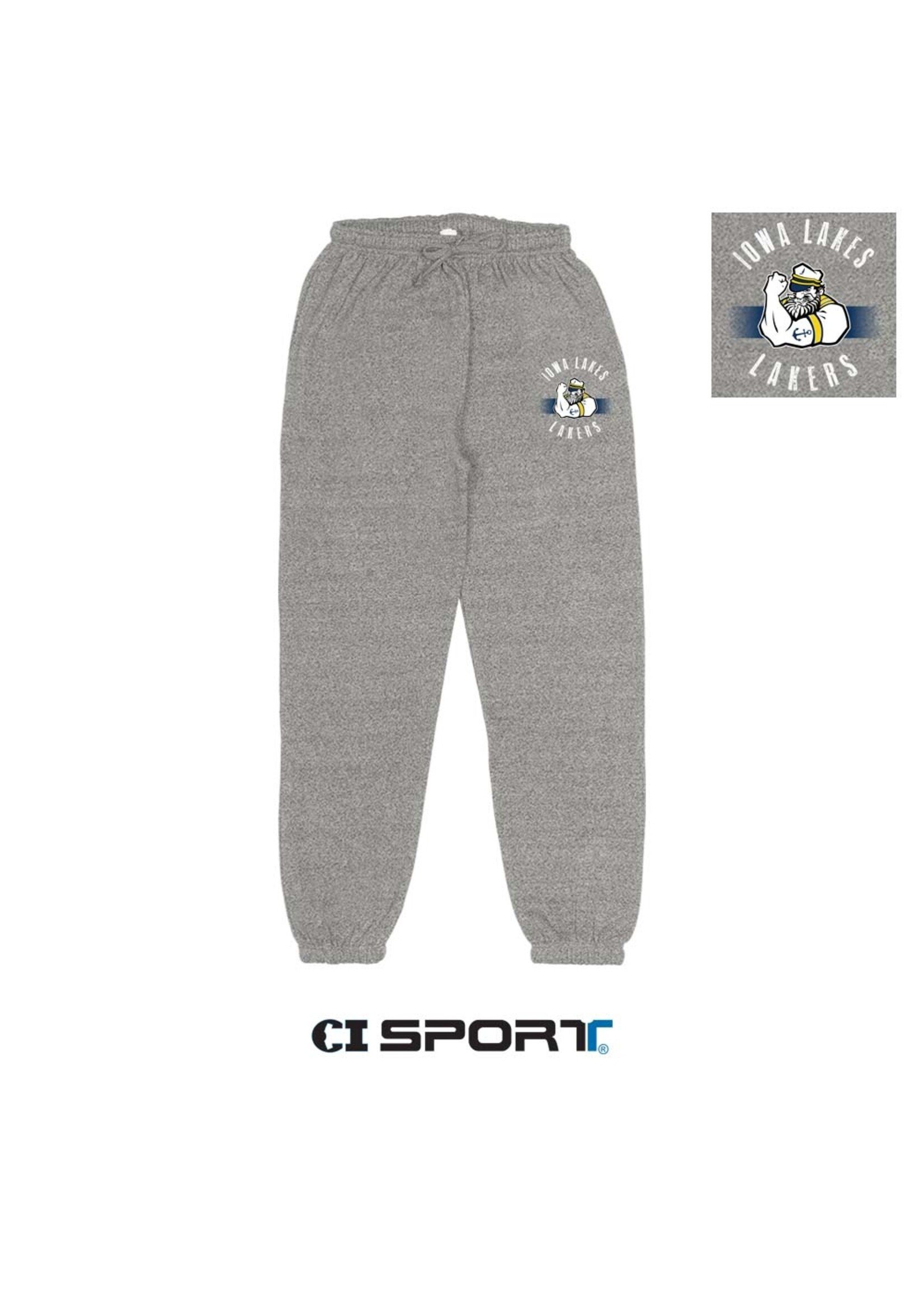 Marled Sweatpants W/Pockets Gray