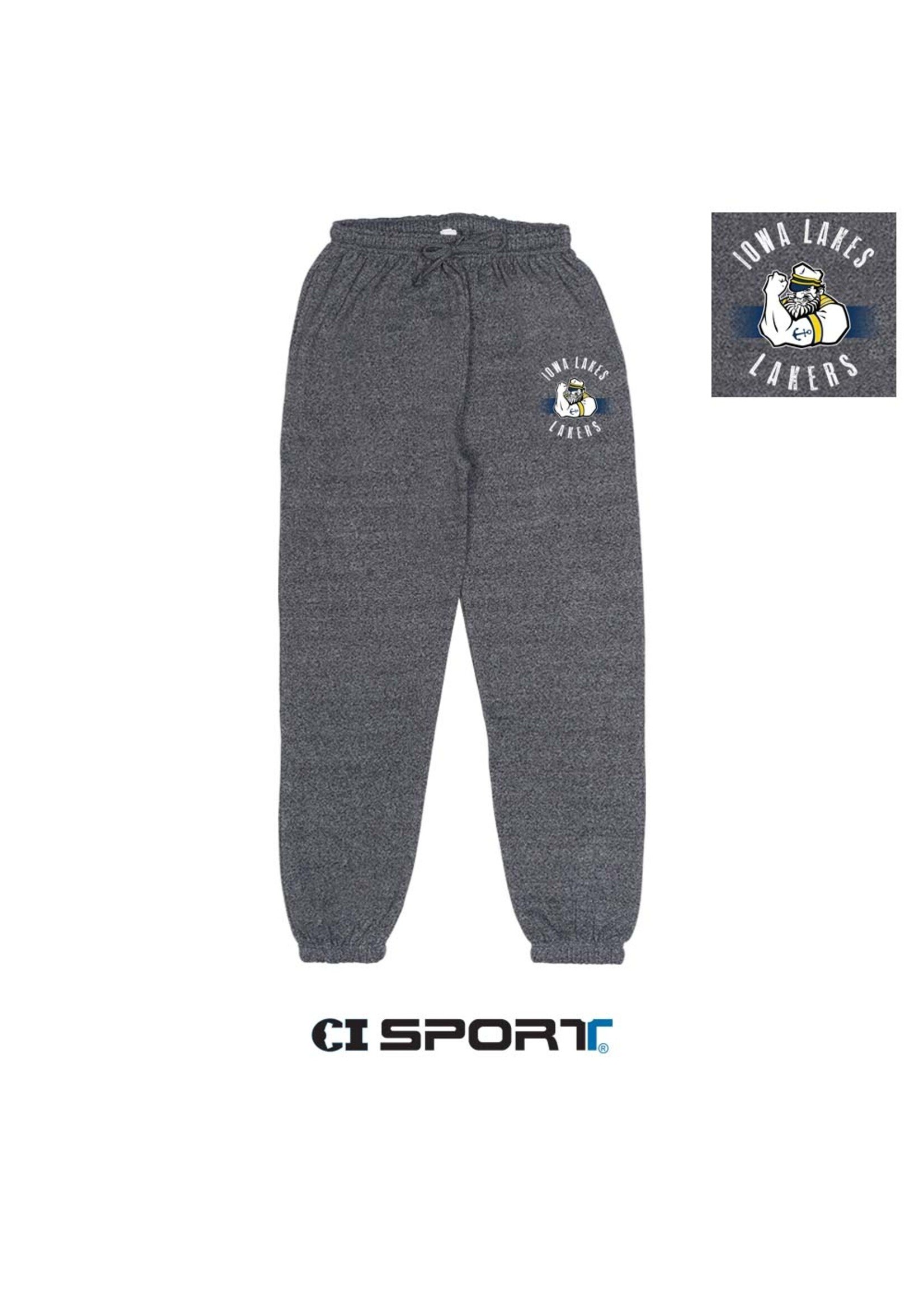 Marled Sweatpants W/Pockets Charcoal