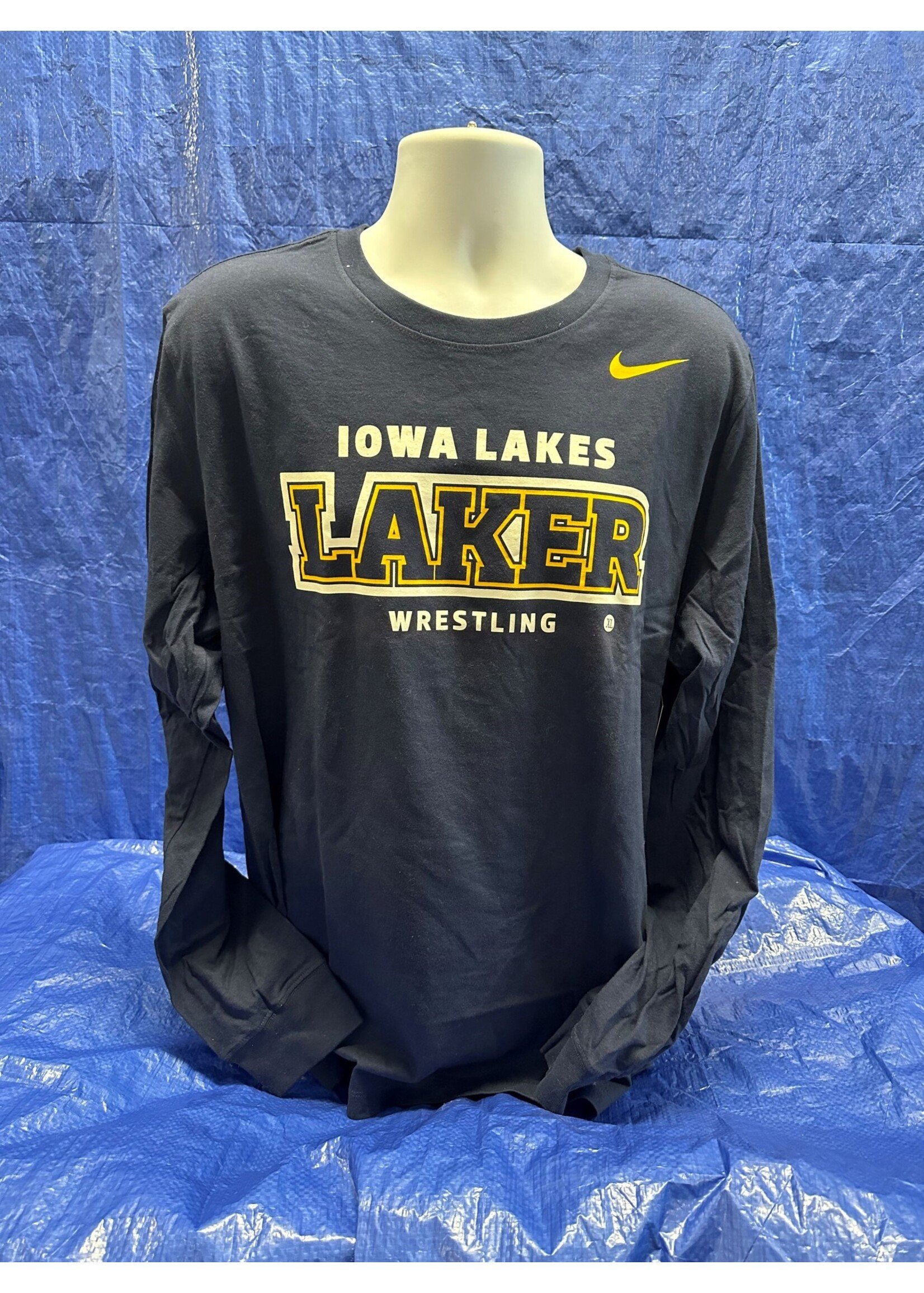 Nike Wrestling LAKER LS Navy Tee