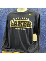 Nike Basketball LAKER LS Navy Tee Size Large Only