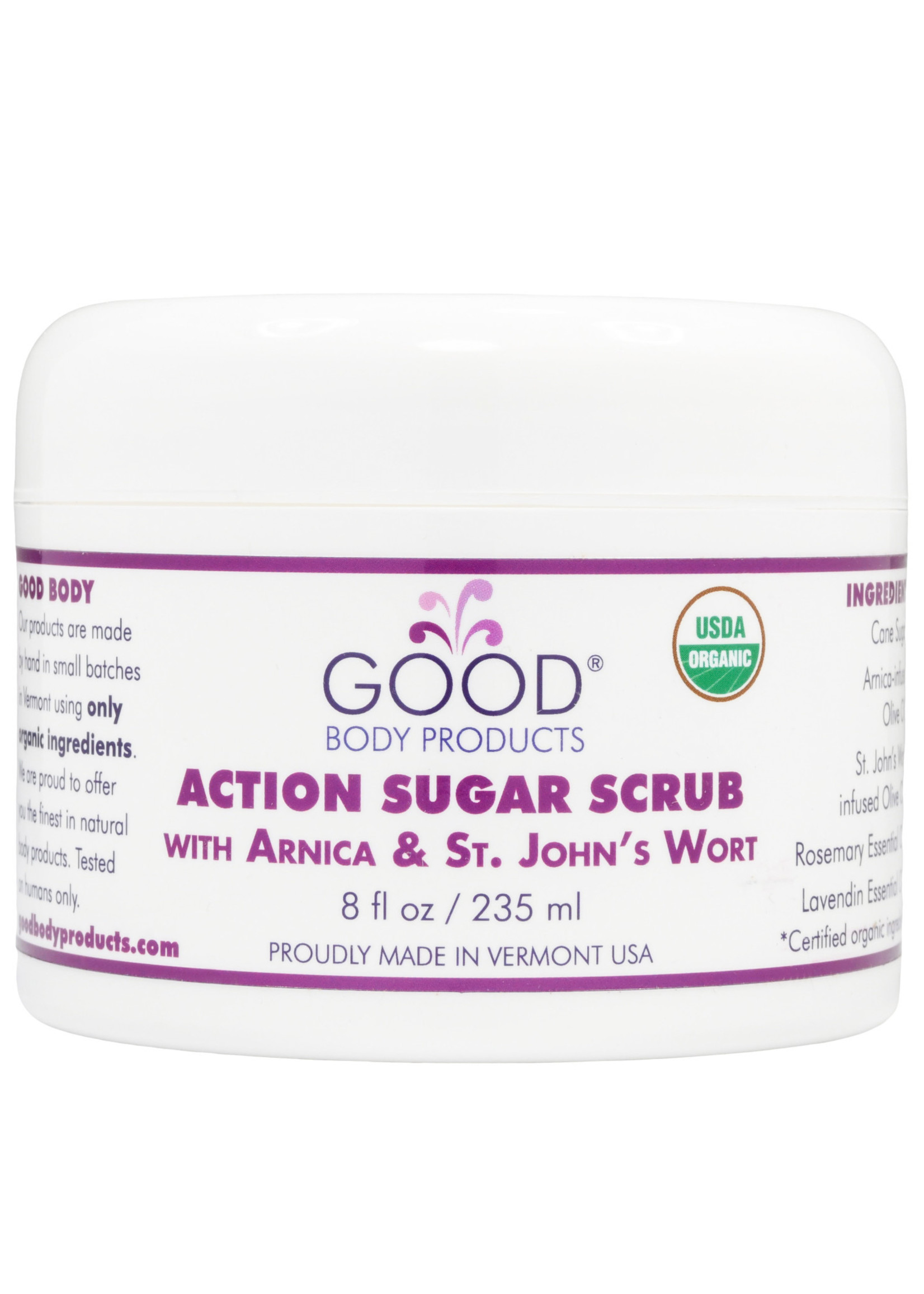 Good Body Products ACTION SUGAR SCRUB with Arnica and St. John's Wort