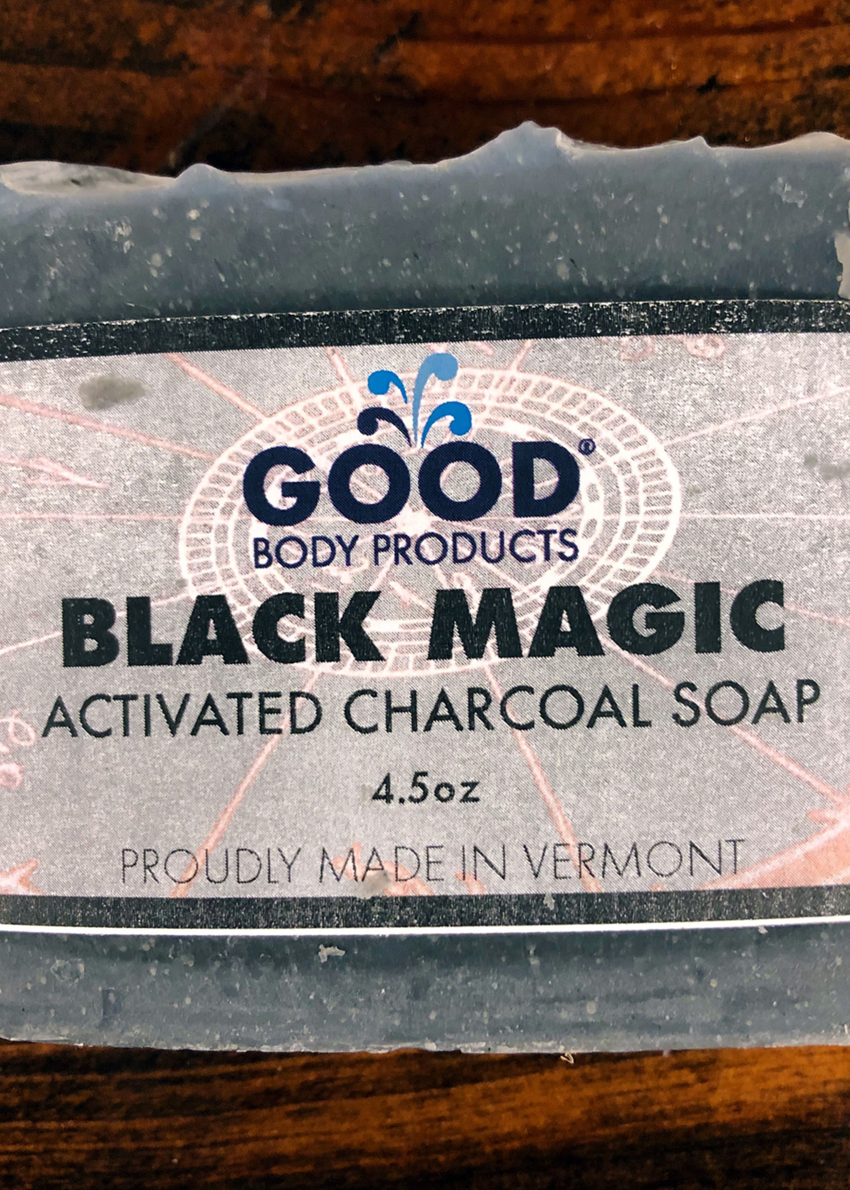 Good Body Products GBP, Bar Soap, Black Magic Charcoal Activated Soap, 4.5oz