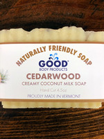 Good Body Products GBP, Cedarwood Coconut Milk Bar Soap, 4.5oz