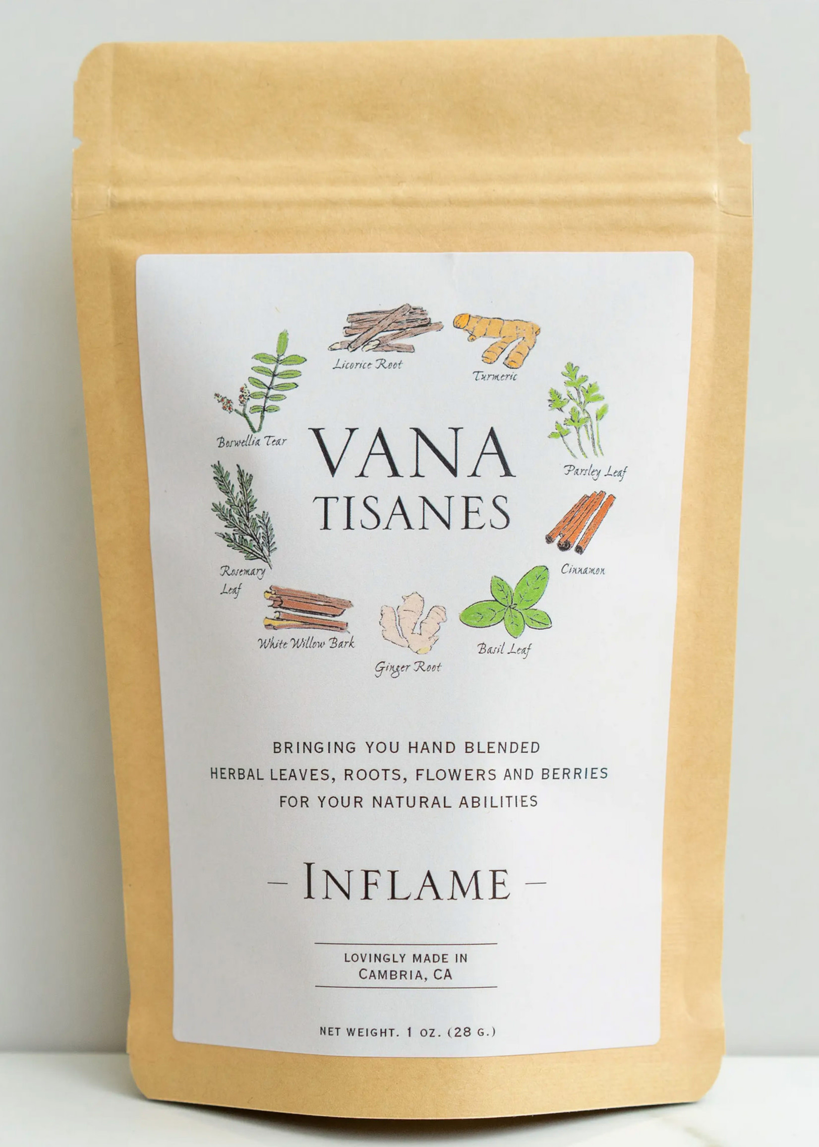 Vana Tisanes Vana TIsanes, Inflame, Tea, 2oz