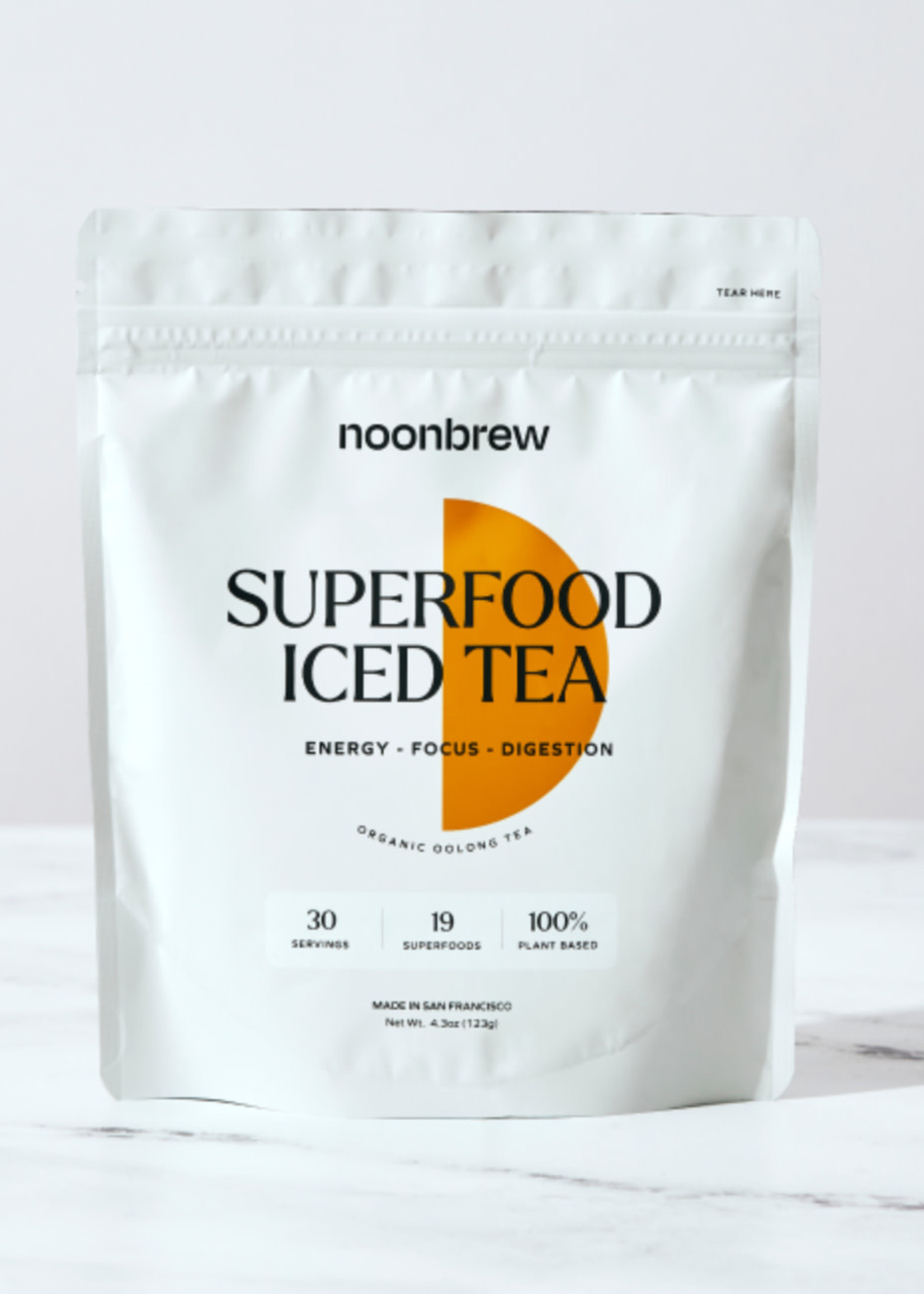 noonbrew noonbrew, Superfood Organic Tea, 4.3oz bag 30 servings