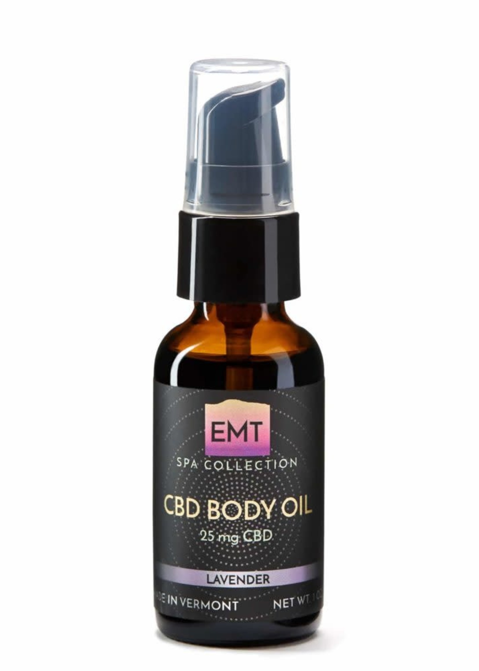 Elmore Mountain Therapeutics EMT, CBD Body Oil, 25mg, Lavender, 1oz