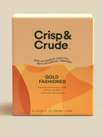 Crisp & Crude Crisp & Crude, Gold Fashioned, 4-pack