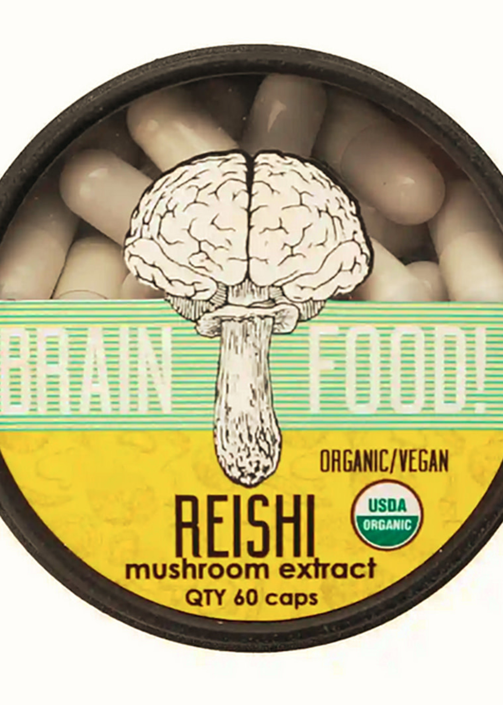 The Brainfood Mushroom Company The Brainfood Mushroom Company, Reishi Mushroom Extract, Capsules, 60 ct