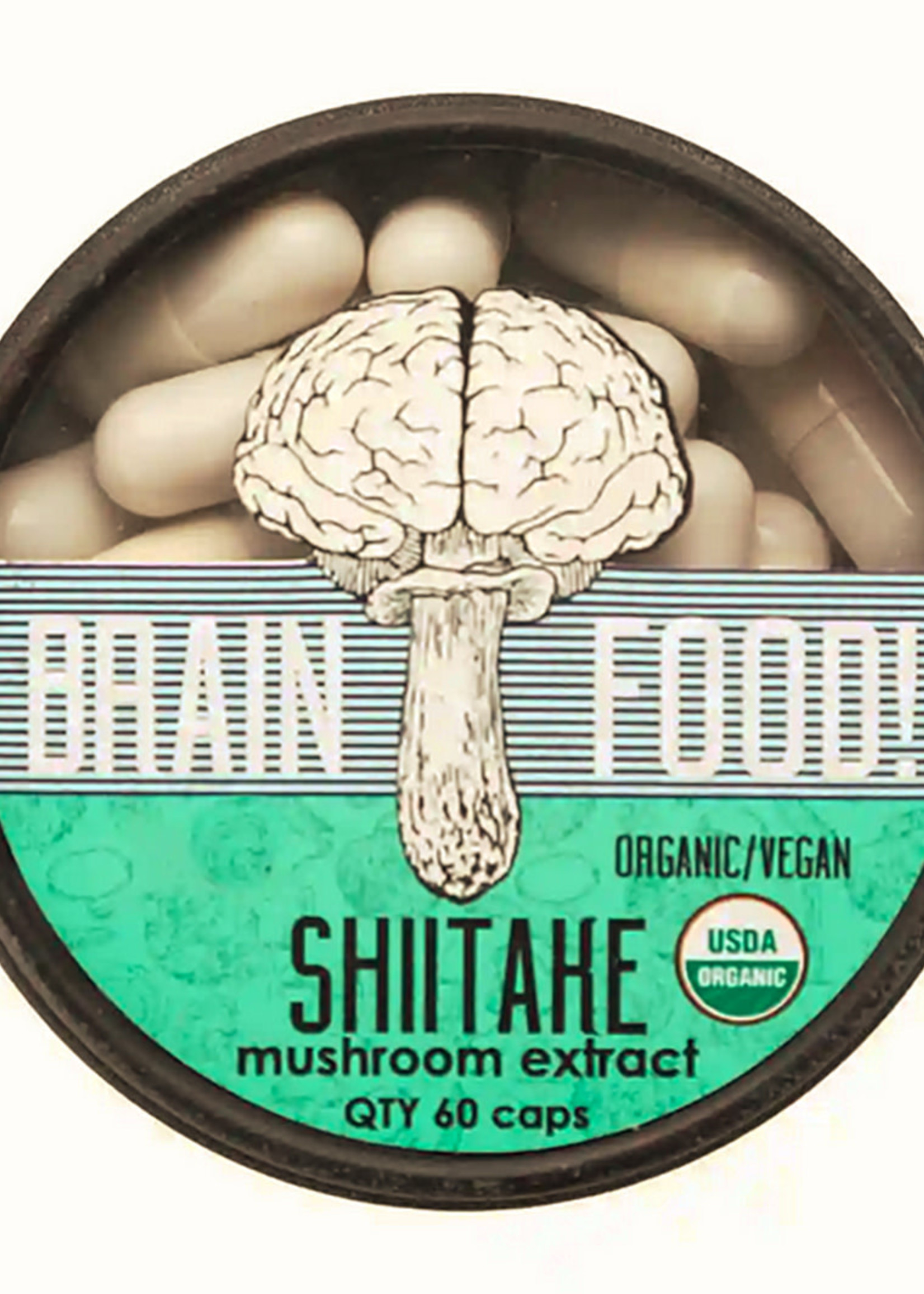 The Brainfood Mushroom Company The Brainfood Mushroom Company, Shitake Mushroom Extract, Capsules, 60 ct