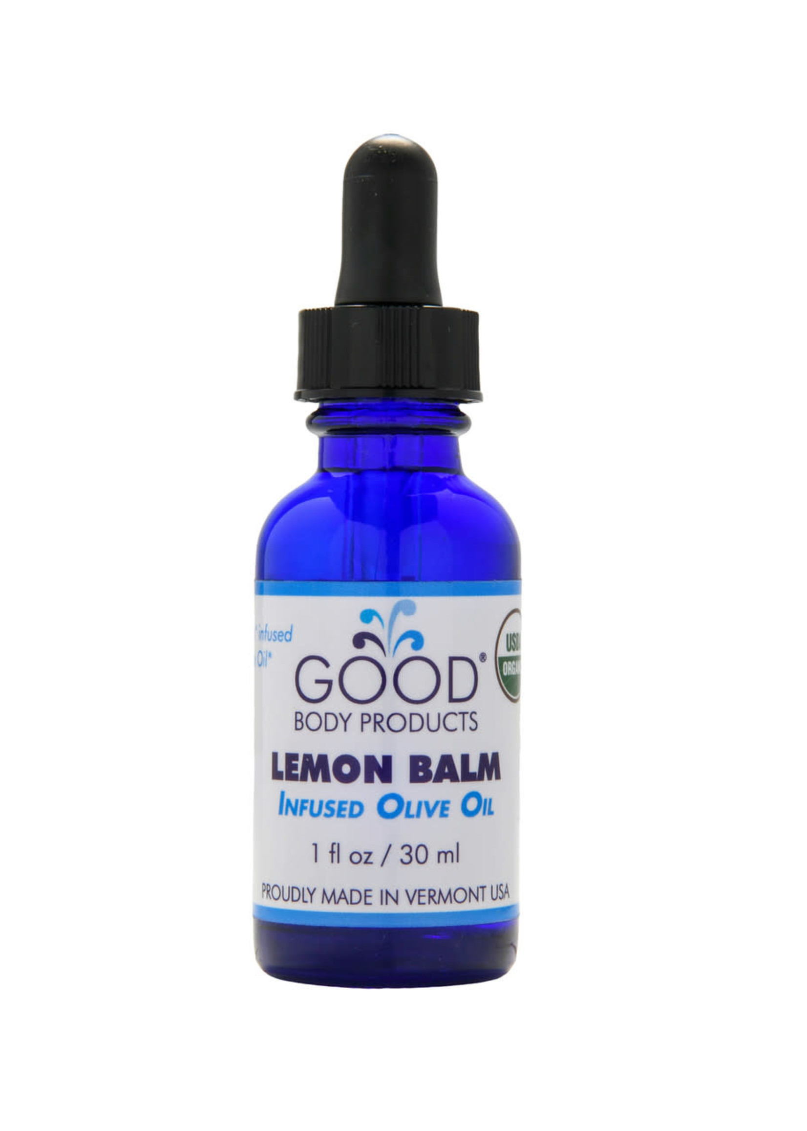 Good Body Products GBP, Lemon Balm-infused Olive Oil, 1oz