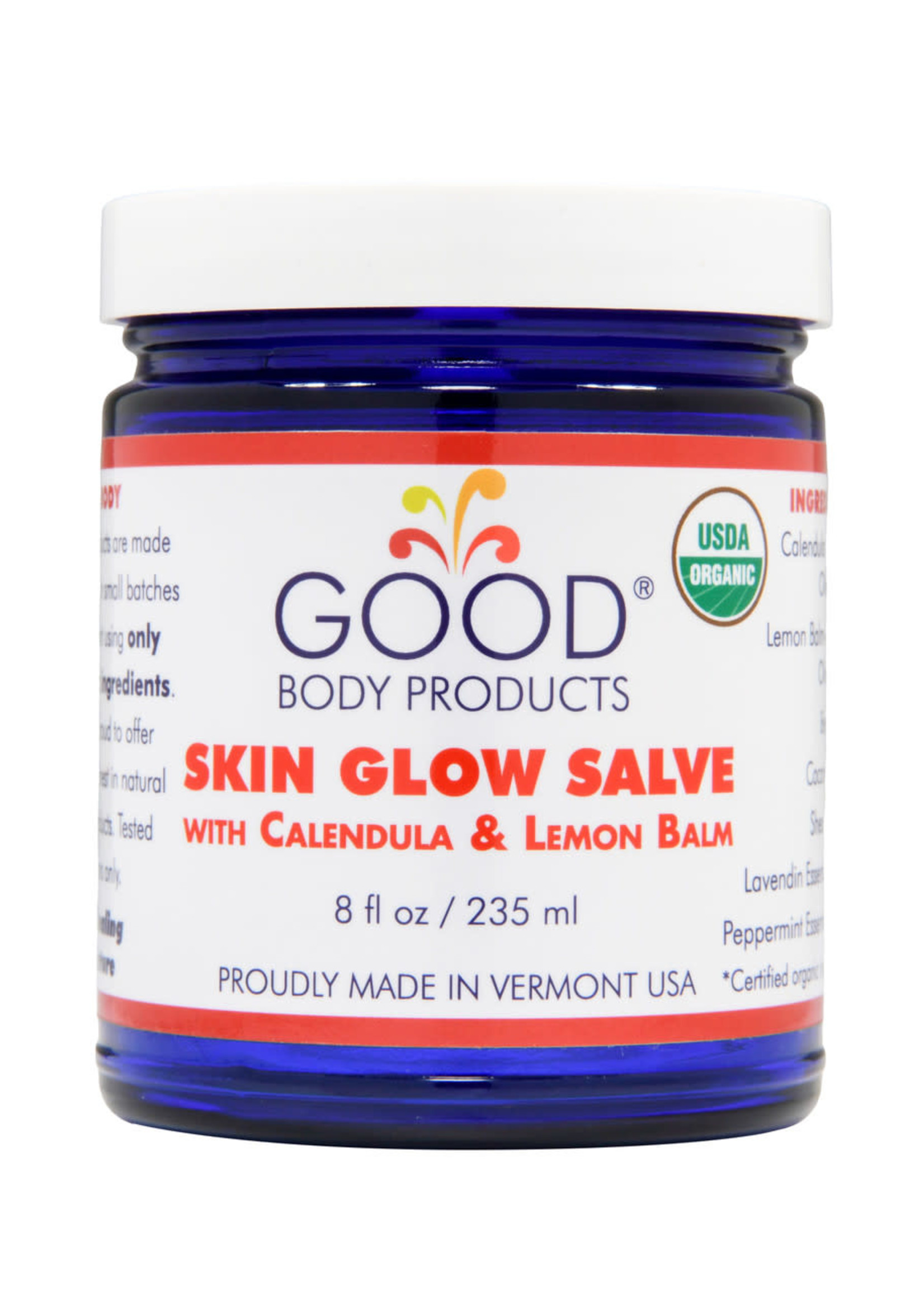 Good Body Products GBP, Skin Glow Salve PRO (8oz) with Calendula and Lemon Balm, 8oz