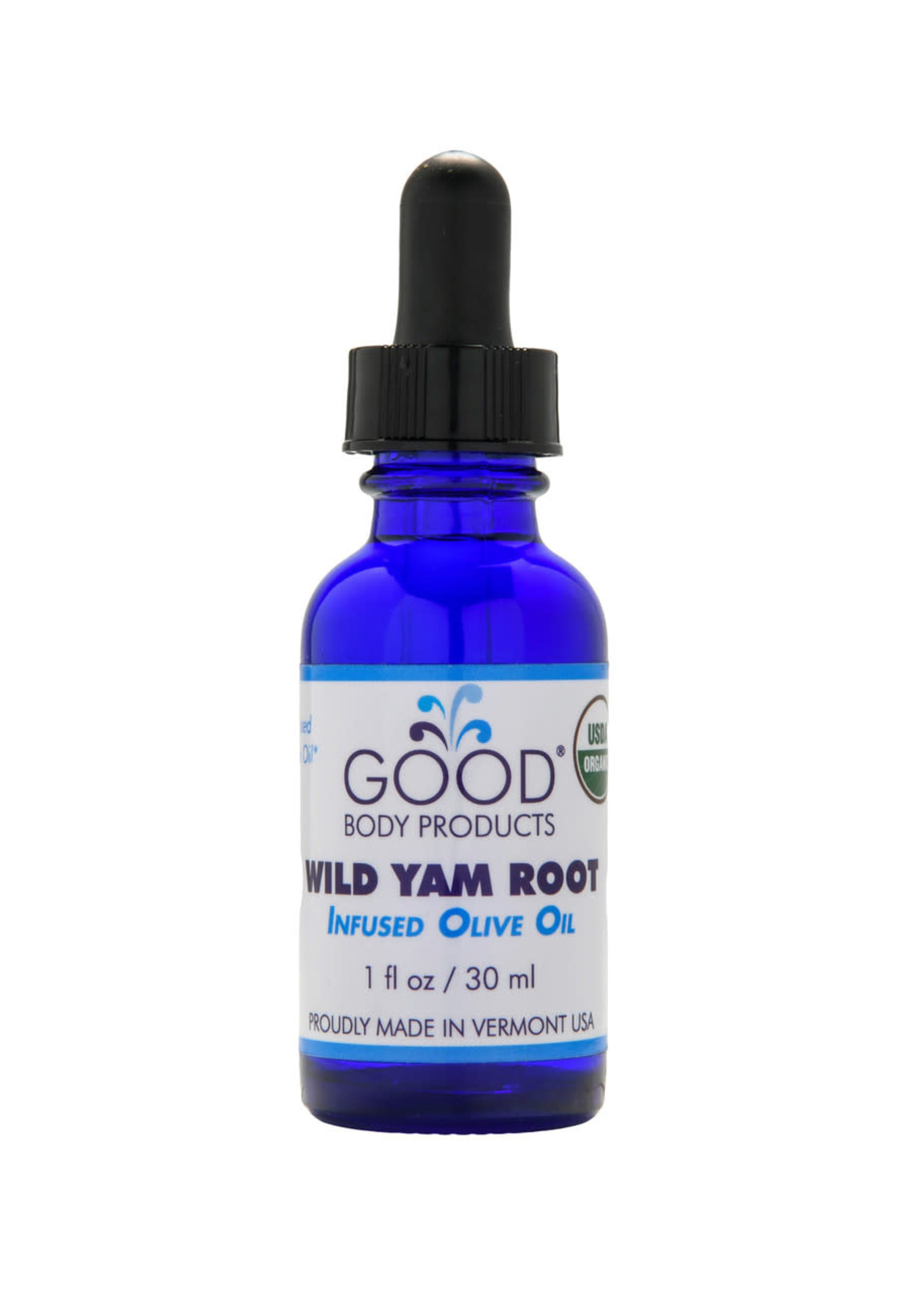 Good Body Products GBP, Wild Yam Root-infused Olive Oil, 1oz