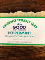 Good Body Products GBP, Peppermint Coconut Milk Bar Soap, 4.5oz