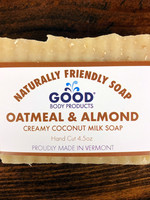 Good Body Products GBP, Oatmeal and Almond Coconut Milk Bar Soap, 4.5oz