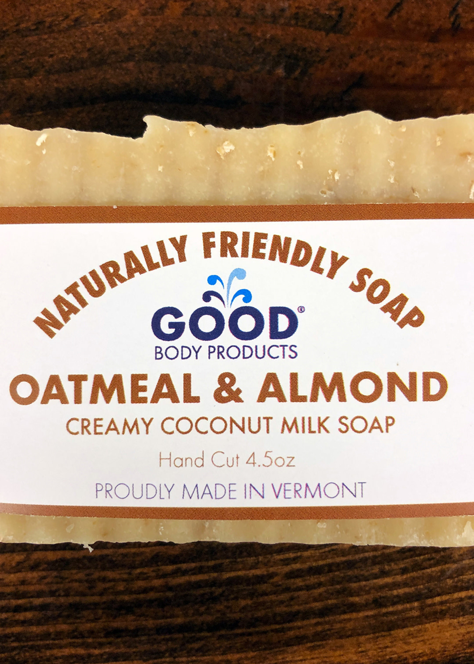 Good Body Products GBP, Oatmeal and Almond Coconut Milk Bar Soap, 4.5oz