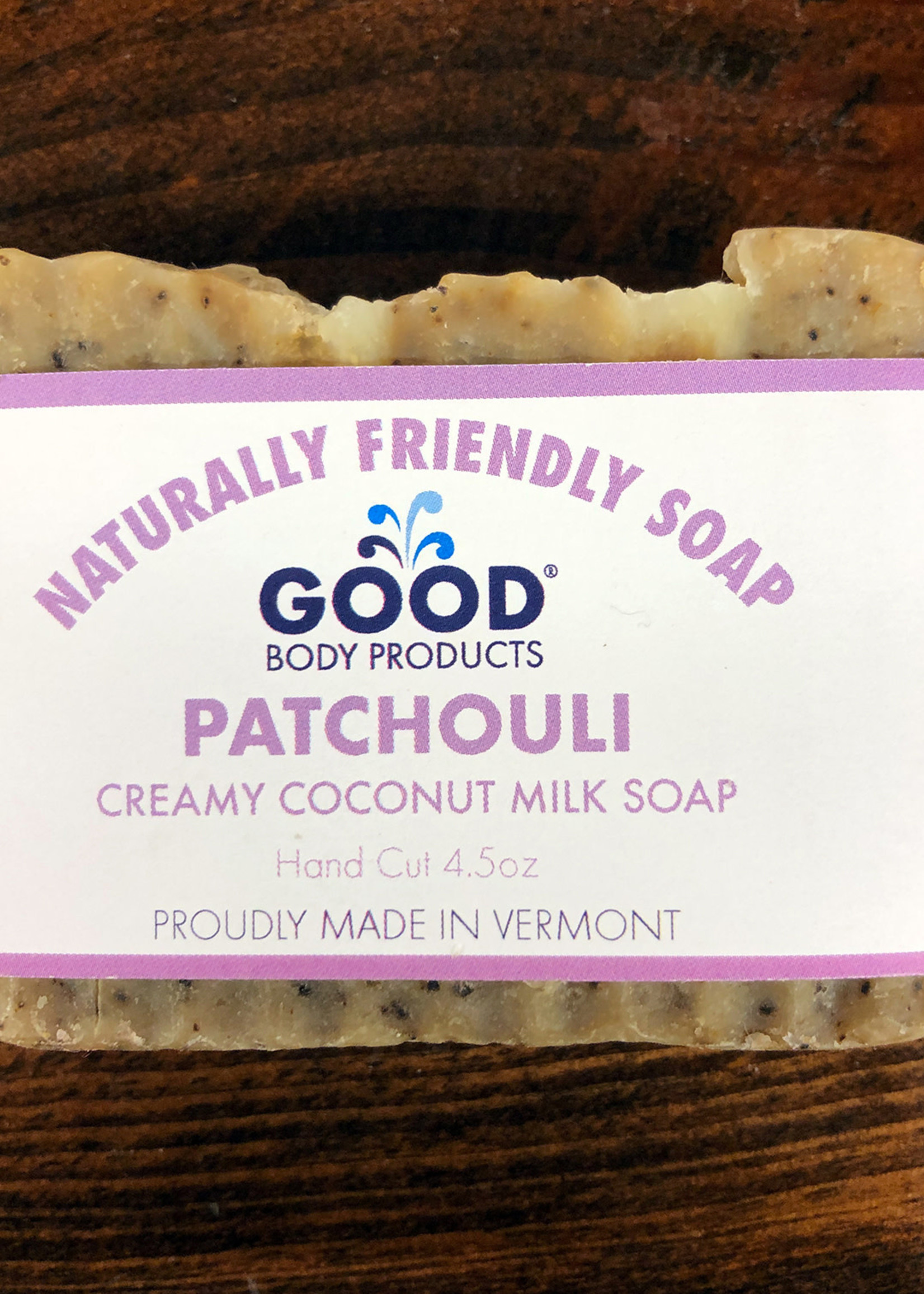 Good Body Products GBP, Patchouli Coconut Milk Bar Soap, 4.5oz