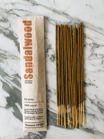 Essence of Life Organics Essence of Life, Natural Artisanal incense, Sandalwood, 15 Sticks