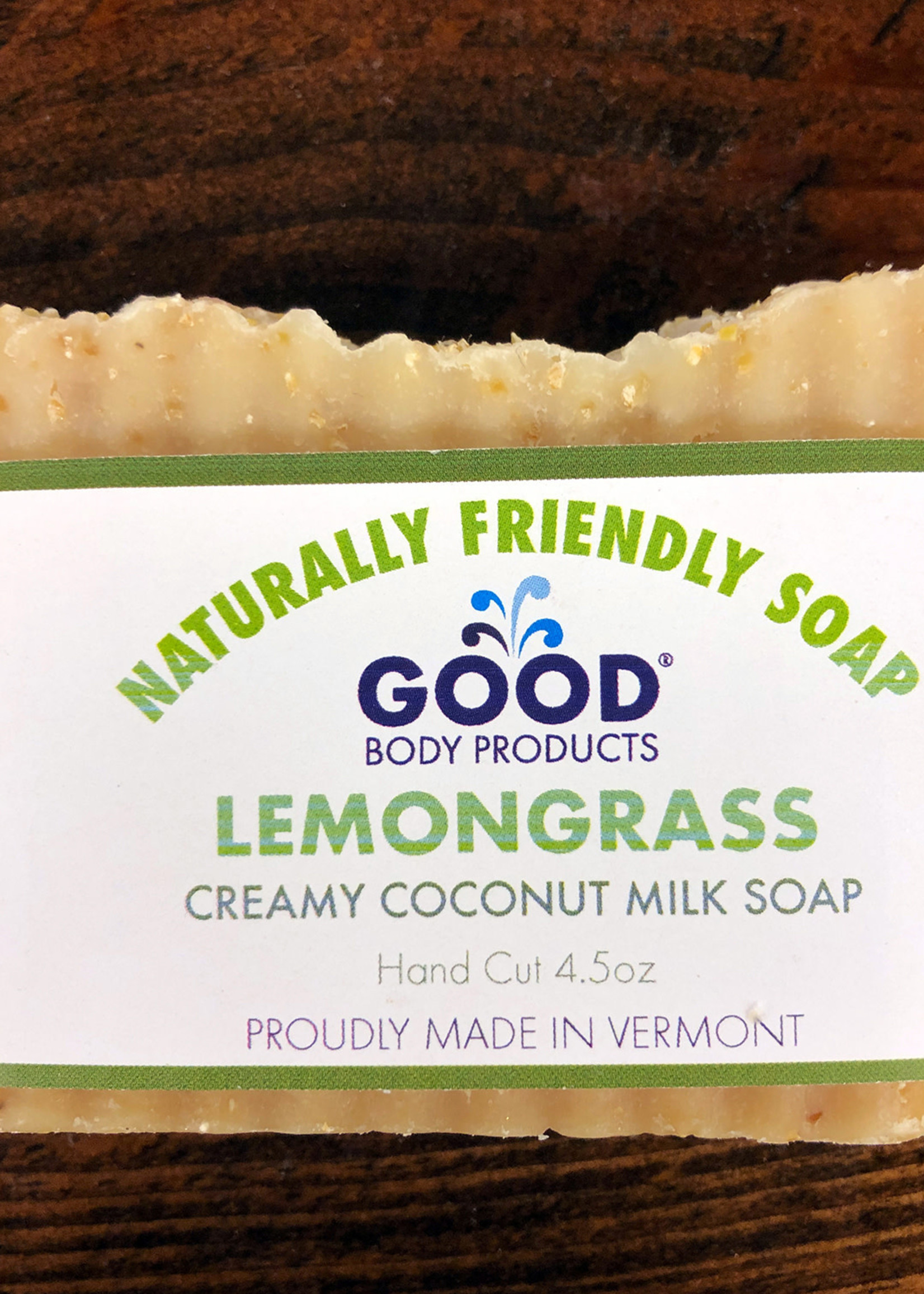 Good Body Products GBP, Lemongrass Coconut Milk Bar Soap, 4.5oz