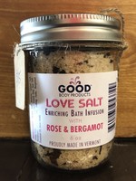 Good Body Products GBP, Love Salt, Bath Salt with Rose and Bergamot, 6oz