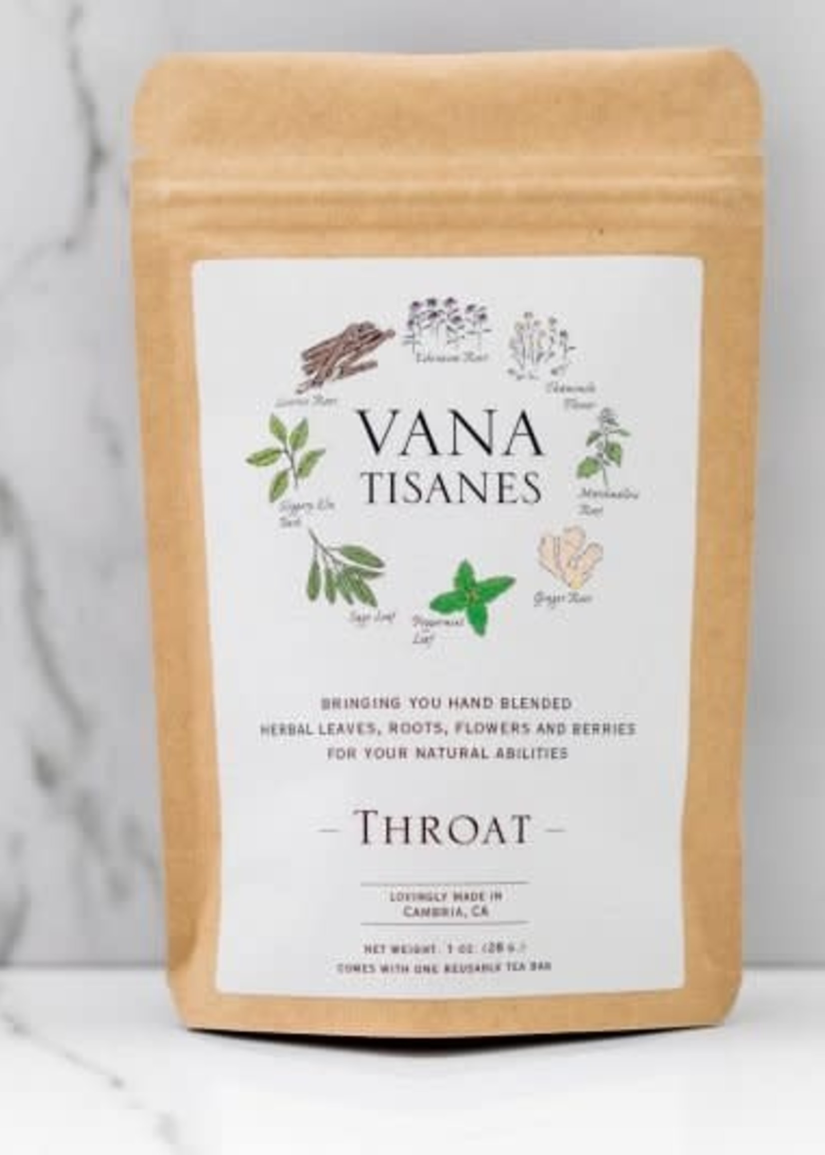 Vana Tisanes Vana Tisanes, Throat, Tea, 1oz