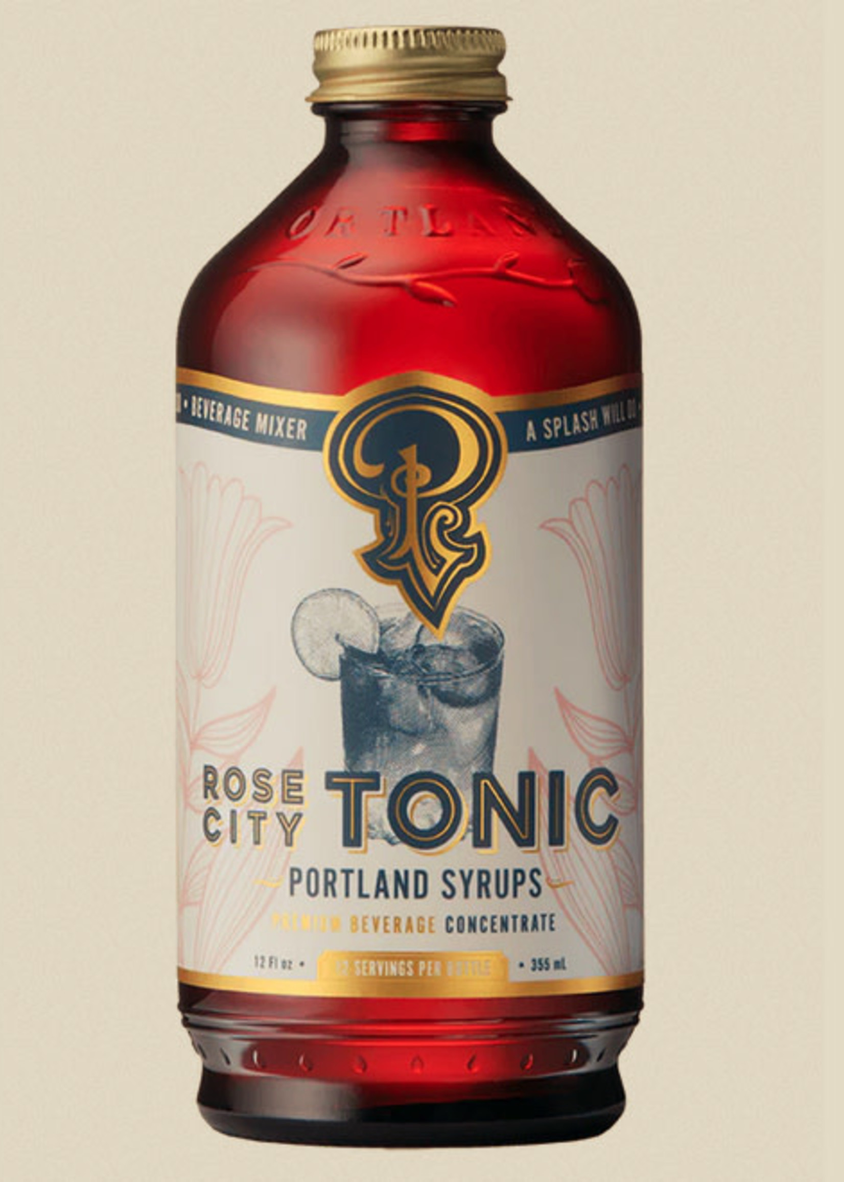 Portland Syrups Portland Syrups, Rose City Tonic Concentrate Syrup, 12oz