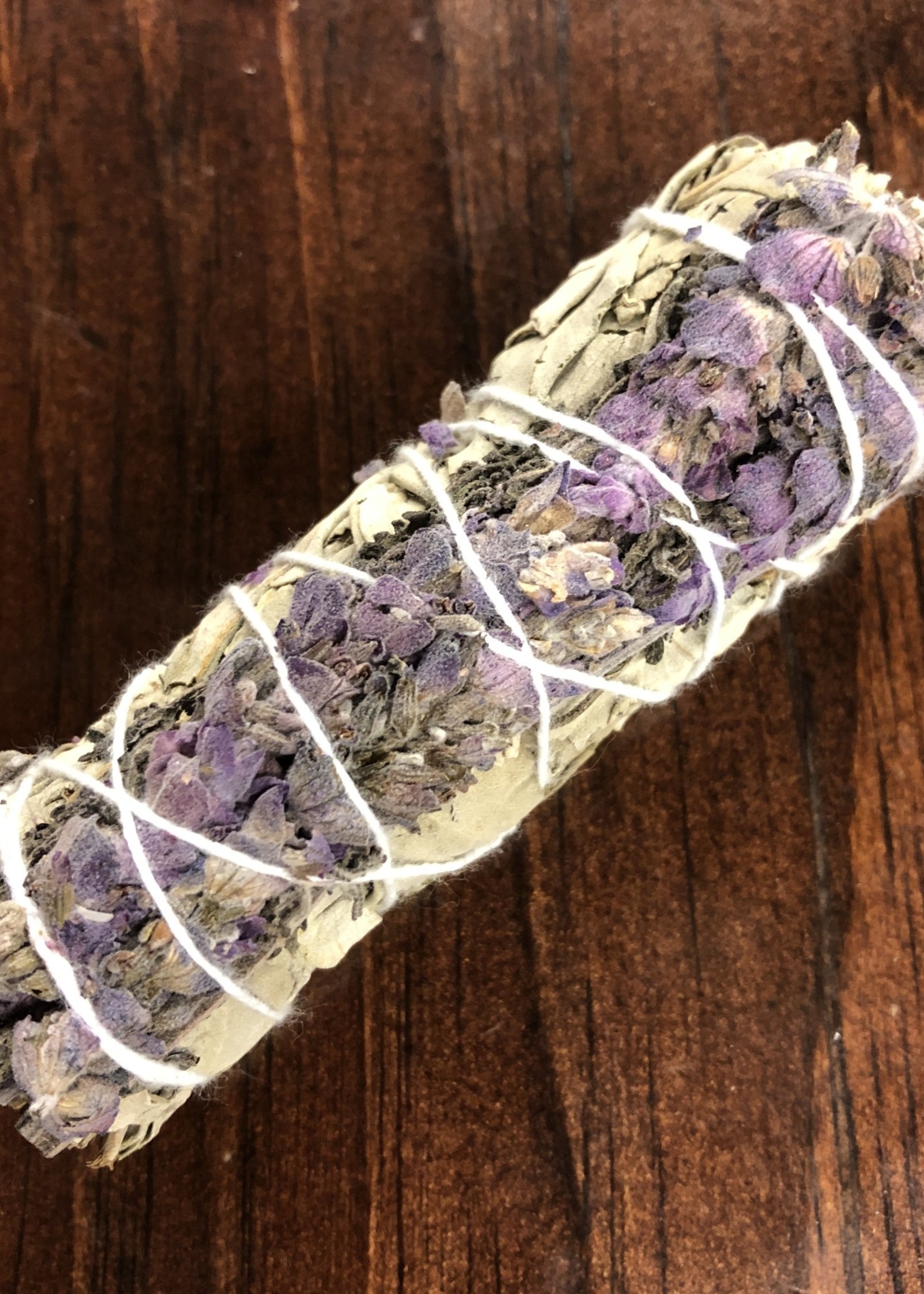 Love&Lust Love&Lust, White Sage English Lavender, 4" smudge stick