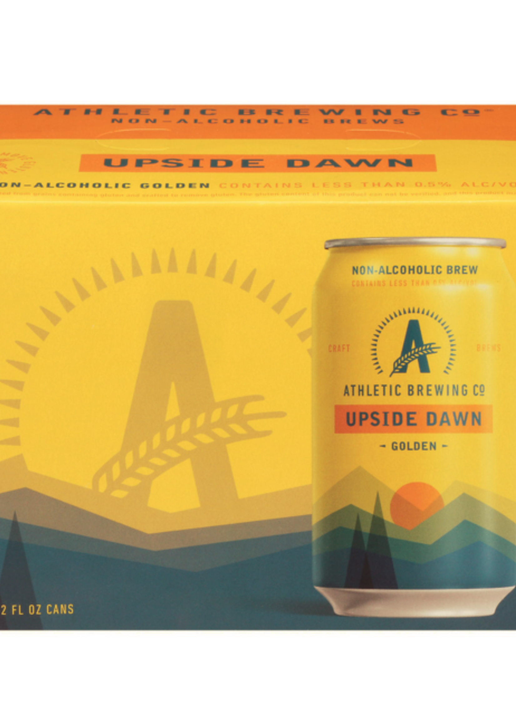 Athletic Brewing Co Beer, Athletic Brewing, Upside Dawn Golden, 6-pack
