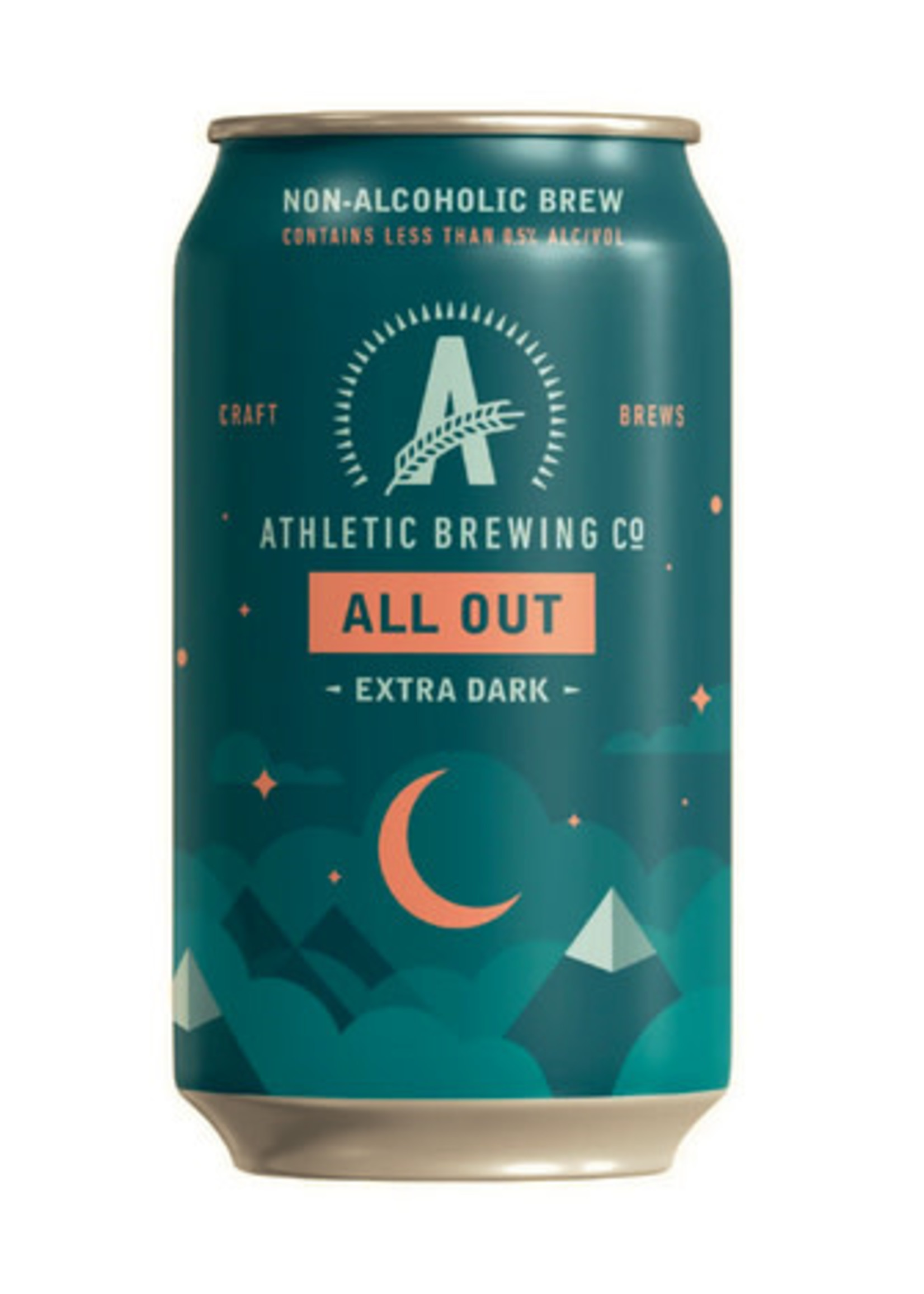 Athletic Brewing Co Beer, Athletic Brewing, All Out Dark, IPA, 12oz Can