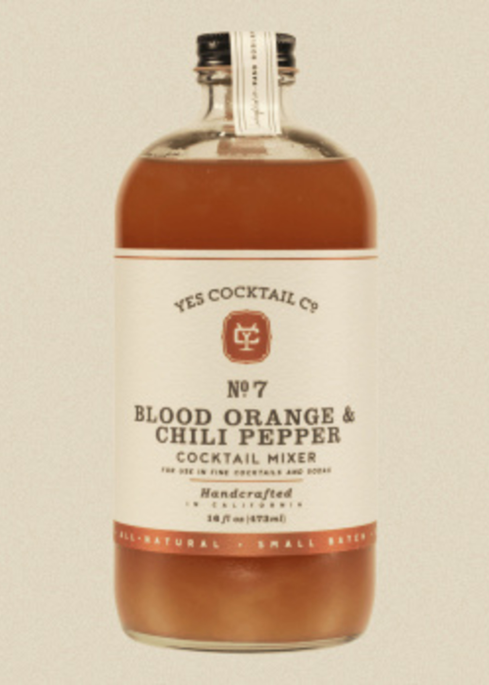 Yes Cocktail Co Yes Cocktail Co, No 7 Blood Orange and Chili Pepper Cocktail Mixer, 16oz