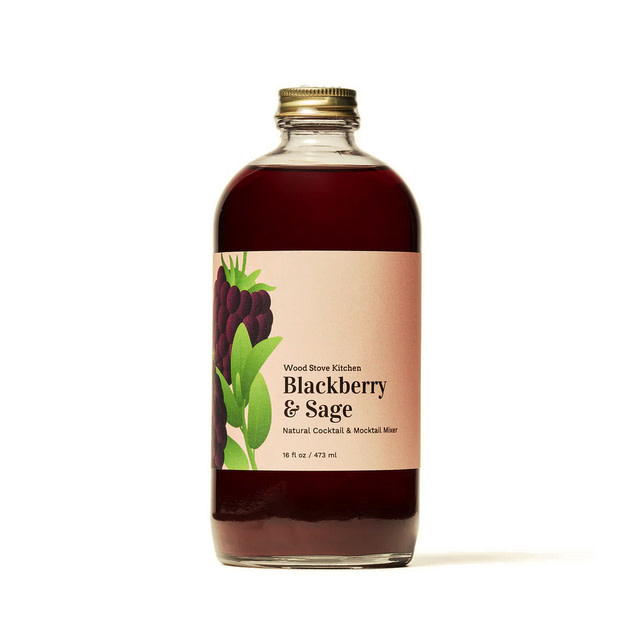 Wood Stove Kitchen Wood Stove Kitchen, Blackberry & Sage Mocktail Mixer, 16oz The Good Spot