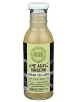 Pure Wild Pure Wild, Lime Agave Ginseng Marine Collagen Infusion, 12 oz bottle