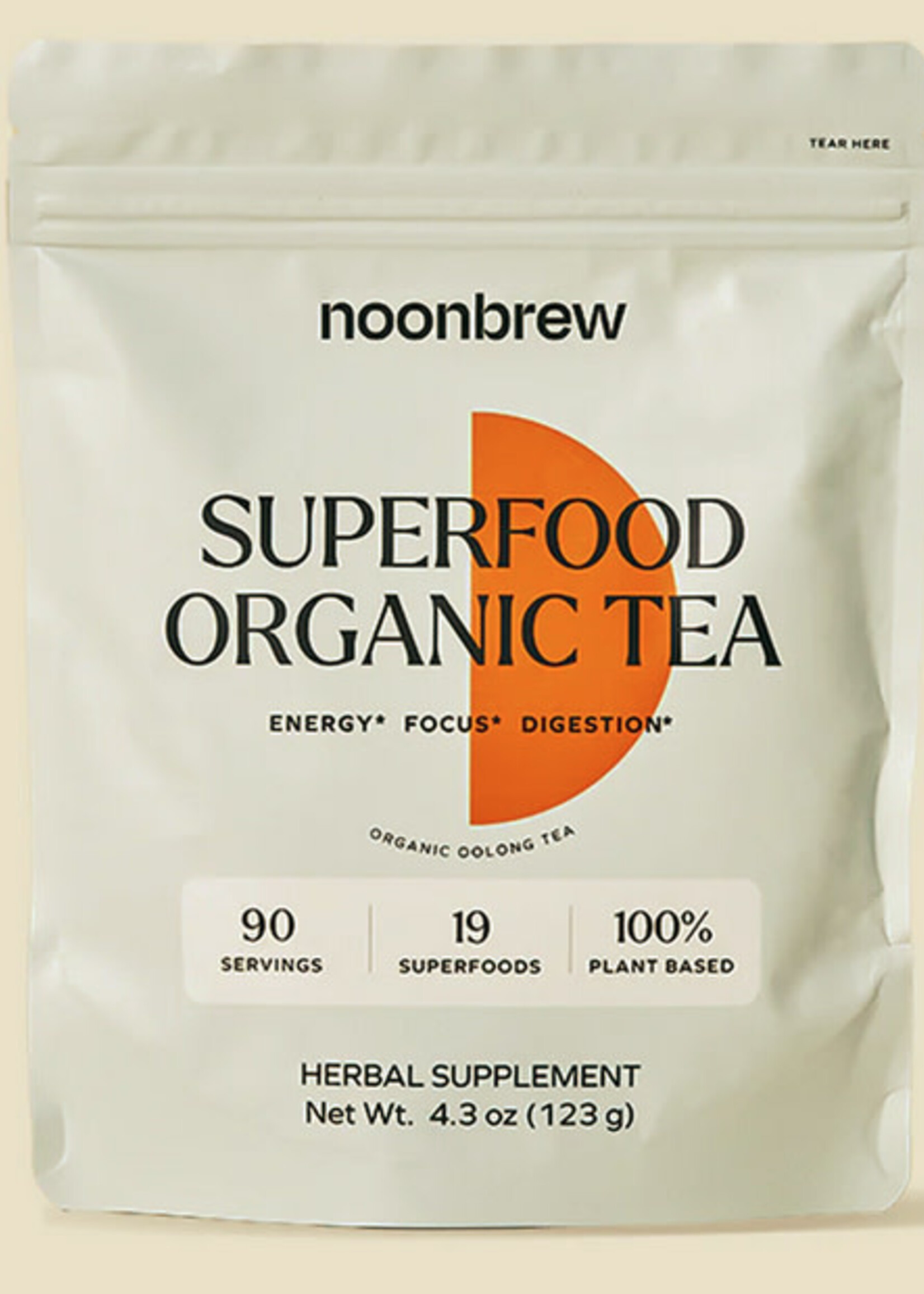 noonbrew noonbrew, Superfood Organic Tea, 13oz bag, 90 servings