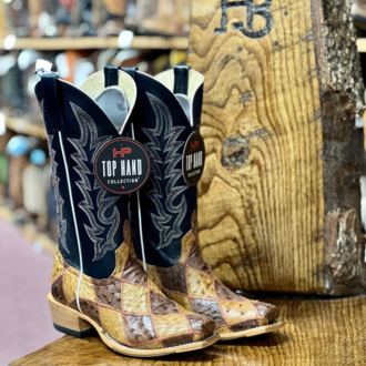 Horse Power Horse Power Top Hand By Anderson Bean Patchwork Ostrich Boot