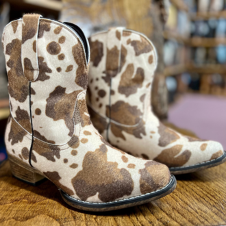 Roper Roper Snip Toe Cow Print Boot