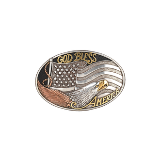 Nocona Nocona American Flag/Eagle Buckle