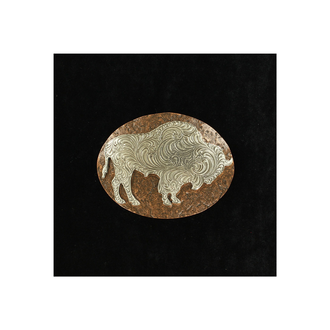 Nocona Nocona Hammer Copper Edge With Silver Buffalo Buckle