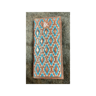 Red Dirt Hat Co Red Dirt Hat Co Rodeo Wallet  With Southwest Diamond Pattern