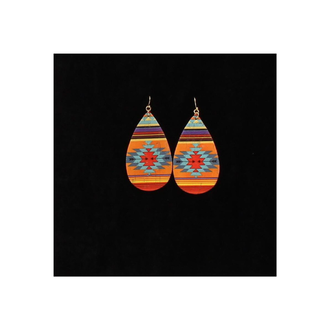 Silver Strike Silver Strike Aztec Teardrop Earrings
