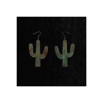Blazin Roxx Blazin Roxx Metal Cactus Earrings