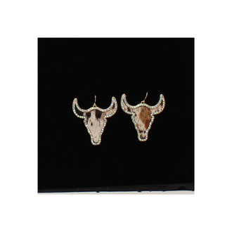 Silver Strike Silver Strike Steer Head Earrings