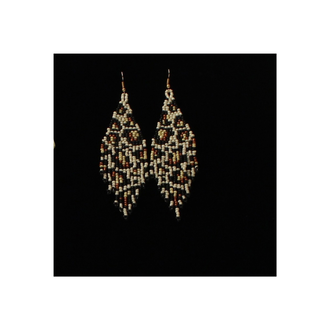 Silver Strike Silver Strike Cheetah Beaded Earrings