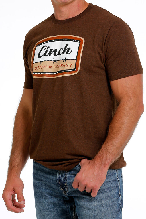 Cinch Cinch Cattle Company S/S Tshirt - Brown