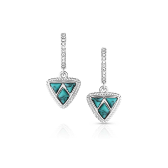 Montana Silversmiths Montana Silversmiths Noon Cobblestone Turquoise Earrings