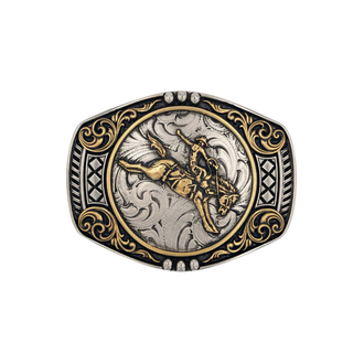 Montana Silversmiths Montana Silversmiths Two Toned Bronc Buckle