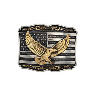 Montana Silversmiths Montana Silversmiths Two Toned Soaring Liberty Attitude Buckle