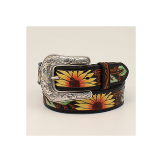 Nocona Nocona Sunflower Leather Belt
