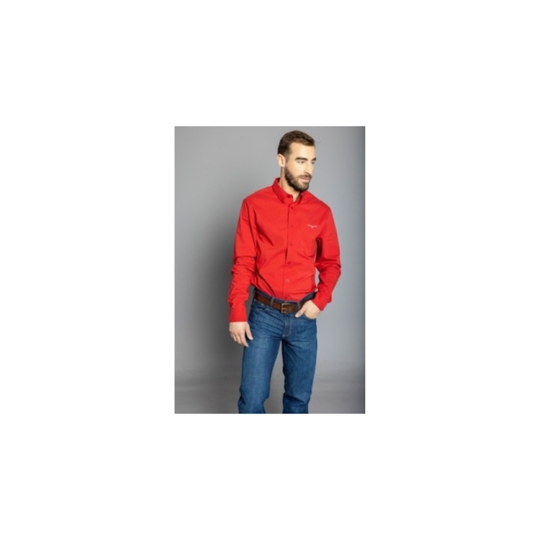 Kimes Kimes Red L/S Button Shirt