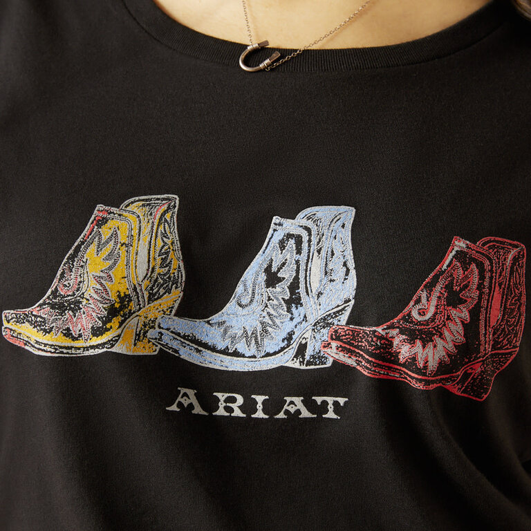 Ariat Ariat Pop Boots S/S Tshirt - Black